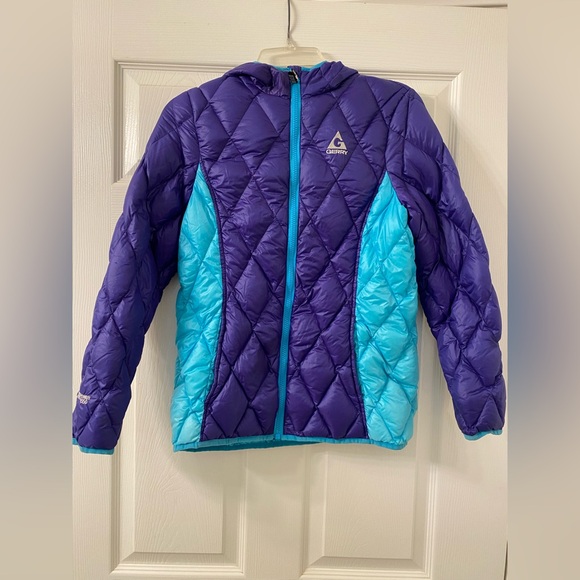 Gerry Weber Other - Gerry Weber Blue Purple and Aqua Quilted Down Packable Jacket - Size L (14/16)